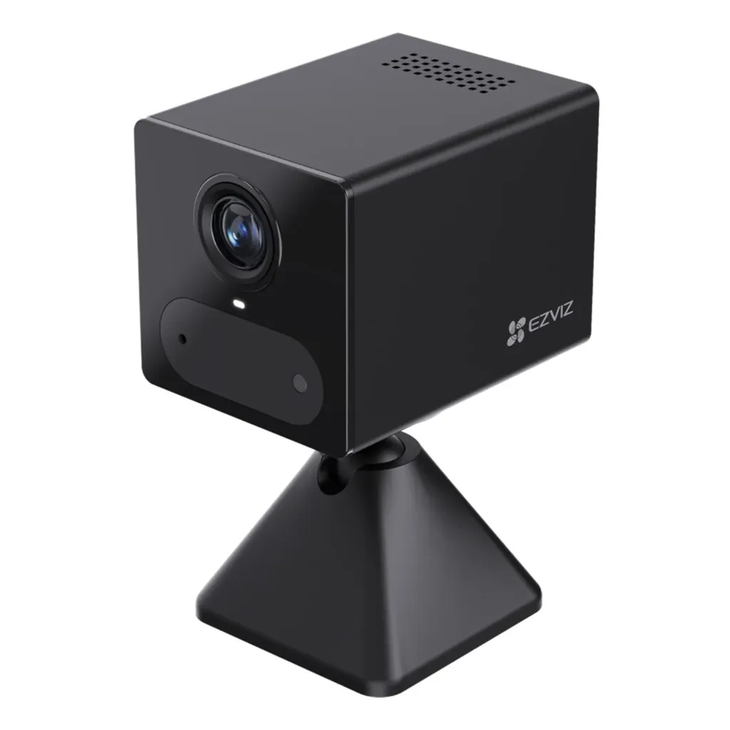 [CS-CB2-R105-1K3F4GA-BK] Ezviz - Cámara IP Inalámbrica HD 2K [3MP] 4G Lente 4mm con Batería 2000mAh Grabación AOV Detección de Personas Audio Bidireccional IR 8m [Negra] Interior