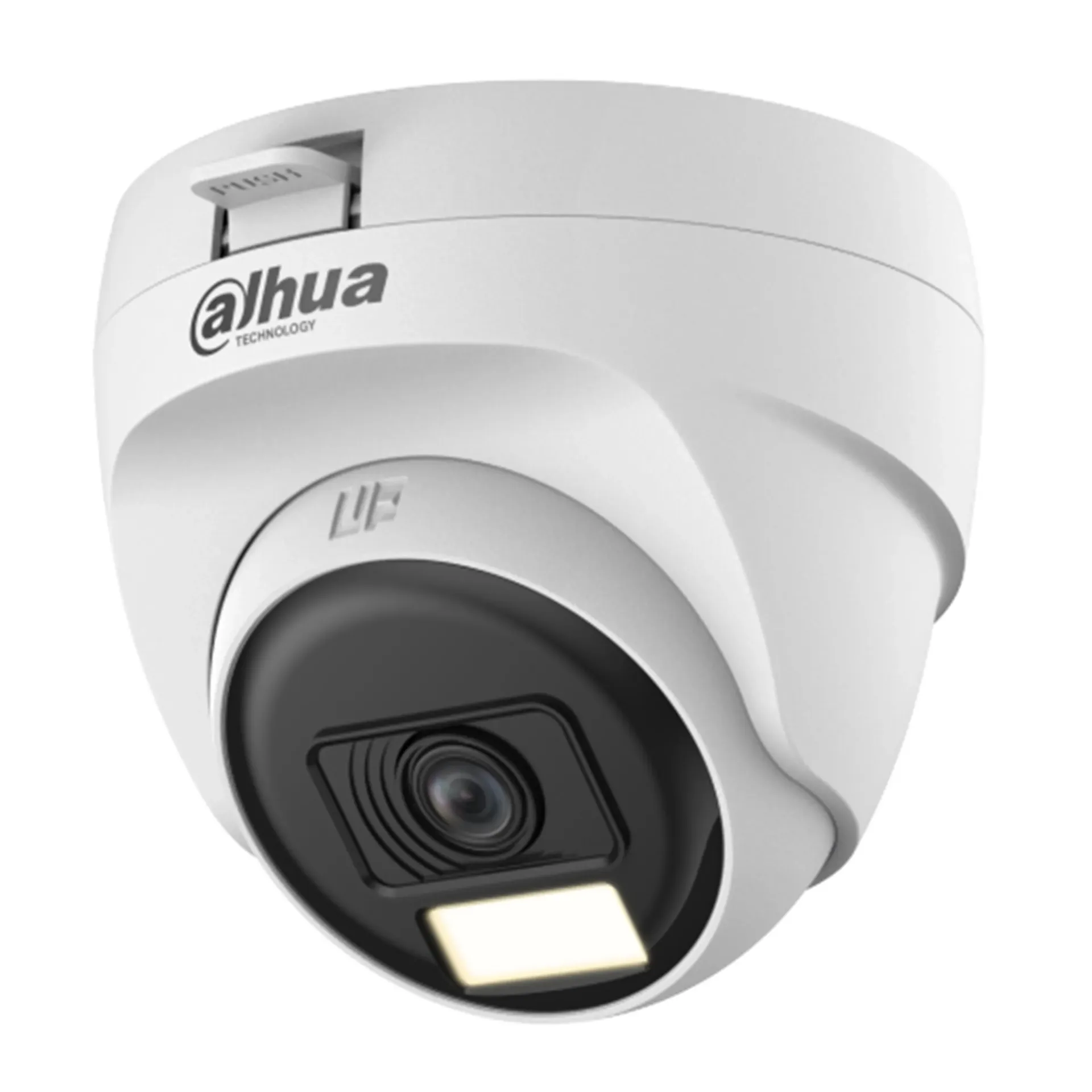 [DH-HAC-T1A51N-U-IL-0280B-S3-DIP] Dahua - Cámara Domo Turret HDCVI 5MP 16:9 Lente 2.8mm Smart Dual Light, IR 25m / Luz Cálida 20m, DWDR, 4 Formatos CVI/TVI/AHD/CVBS [Serie Cooper]