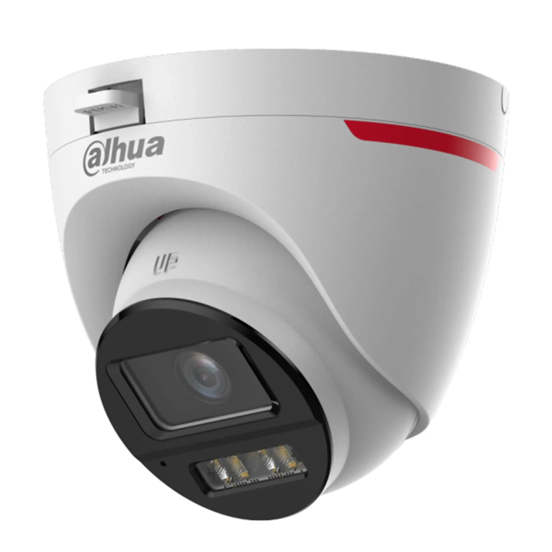 [DH-HAC-HDW1219SLN-IL-A-PRO-0280B] Dahua - Cámara Domo Turret HDCVI 1080P [2MP] Lente 2.8mm F1.6 WizColor AI-ISP, Smart Dual Light, IR 30m / Luz Cálida 30m, Micrófono Integrado, Smart Light+, IP67 [Serie Lite]