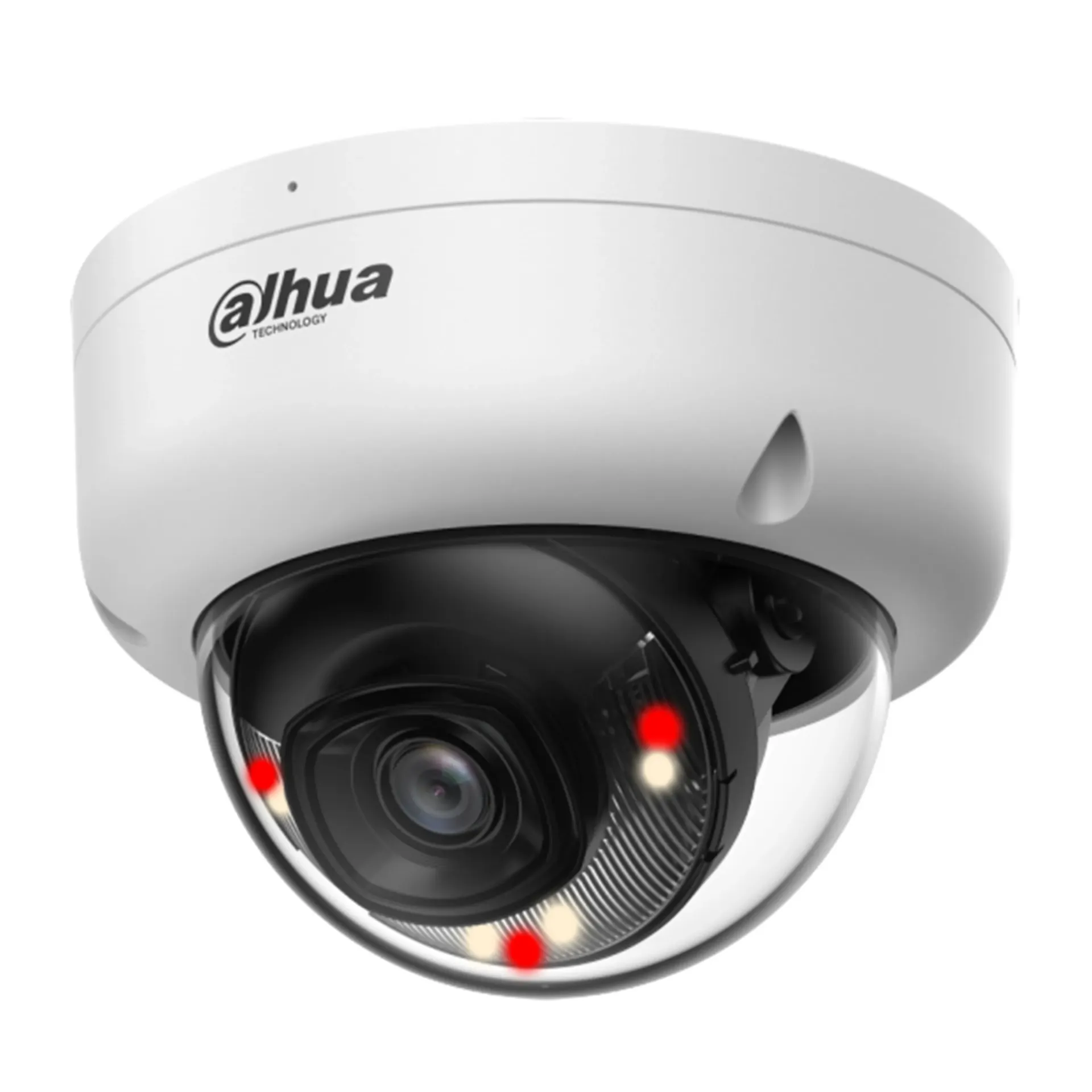 [DH-IPC-HDBW1239E1P-A-IL-0280B-S7] Dahua - Cámara Domo IP Full HD [2MP] Smart Dual Light con SMD Plus, Micrófono Integrado, Lente 2.8mm, Iluminación 30m, PoE e IP67/IK08 [Serie Entry]
