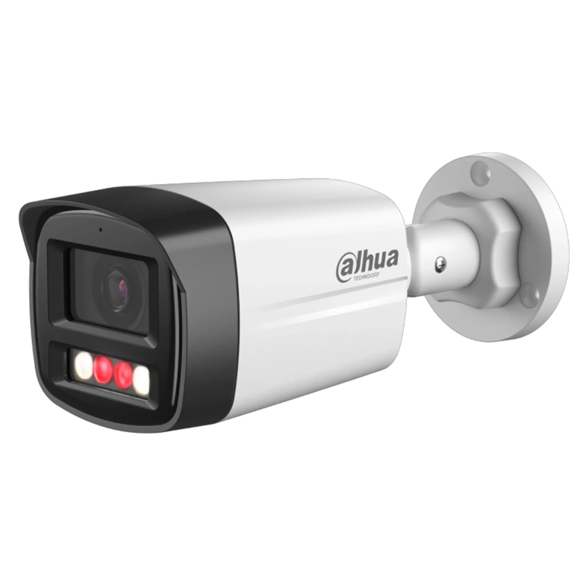 [DH-IPC-HFW1439TL1P-A-IL-0280B-S7] Dahua - Cámara Bullet IP 4MP Lente 2.8mm Smart Dual Light, IR 30m / Luz Cálida 20m, SMD Plus, WDR 120dB, Micrófono Integrado, Super AI Coding, PoE, IP67 [Serie Entry]