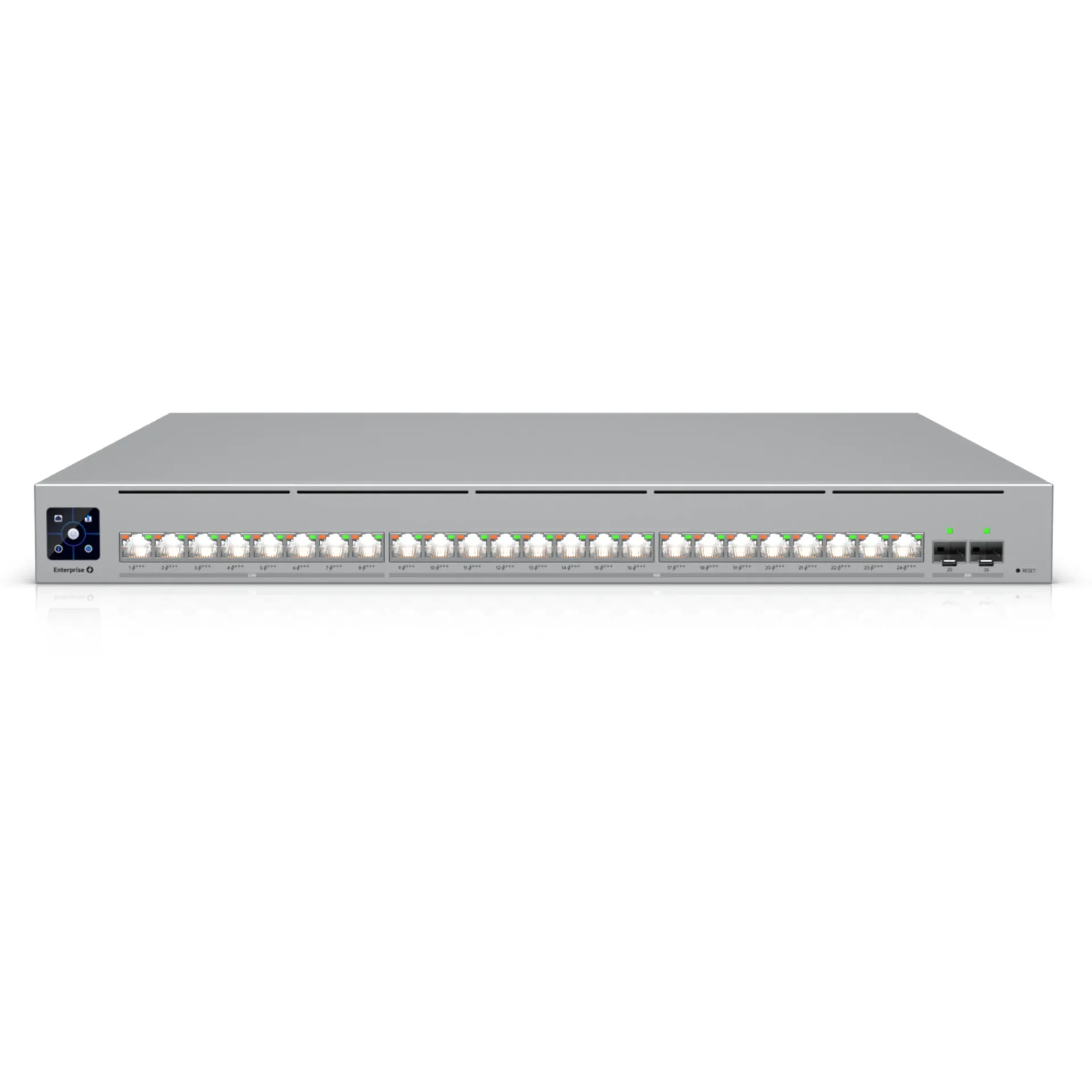 [022211] [ECS-24-PoE] Ubiquiti - UniFi Enterprise Campus, Switch Capa 3 con 24 Puertos PoE+++ de Hasta 90 W: 16 de 10 GbE + 8 de 2,5 GbE, 2 SFP28 de 25G, Etherlighting y Fuentes Redundantes