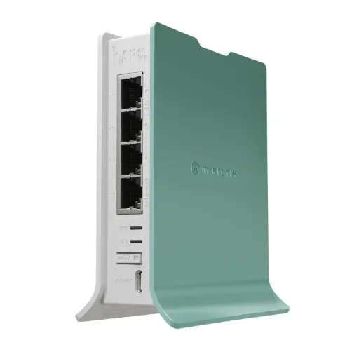 [L41G-2axD] Mikrotik - (hAP ax lite) Router Wi-Fi 2.4 Gen6 802.11b/g/n/ax 160mW de Potencia 4 Puertos Gigabit