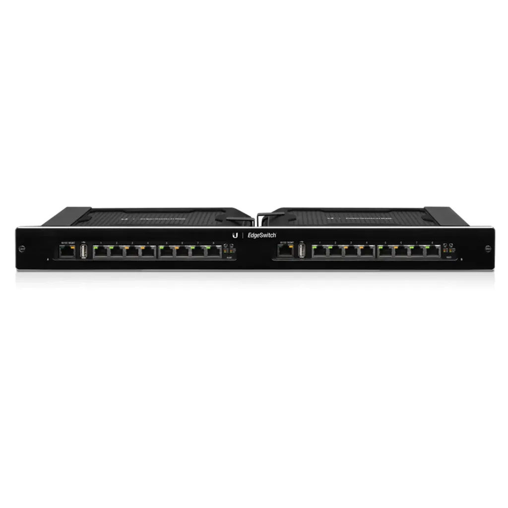 EdgeSwitch Administrable de 16 Puertos Gigabit PoE PRO de 24V/48V Configurable