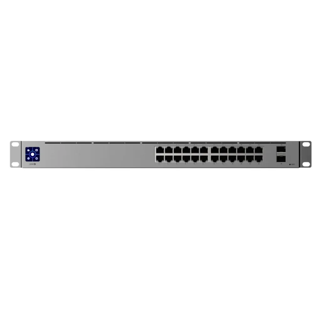 Switch UniFi Capa 2 de 24 Puertos 10/100/1000 Mbps + 2 Puertos 1G SFP Pantalla Informativa