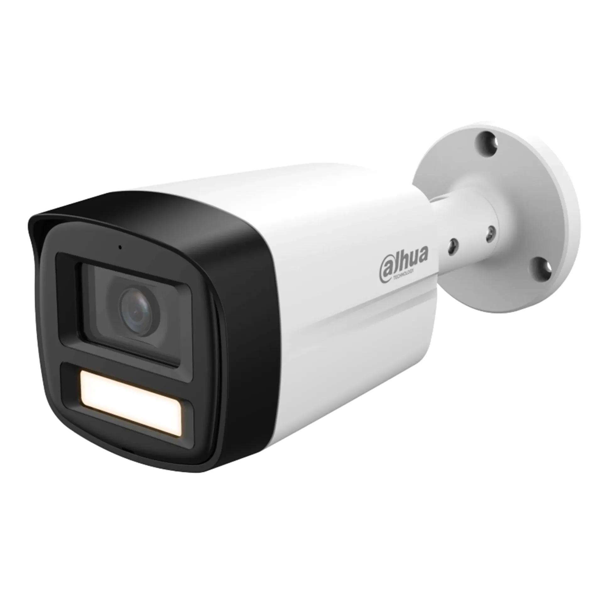 Cámara Bullet HDCVI 2MP Full Color | Micrófono Integrado | Lente 2.8 mm | Luz Cálida 40 m | 4 en 1 CVI/TVI/AHD/CVBS | IP67