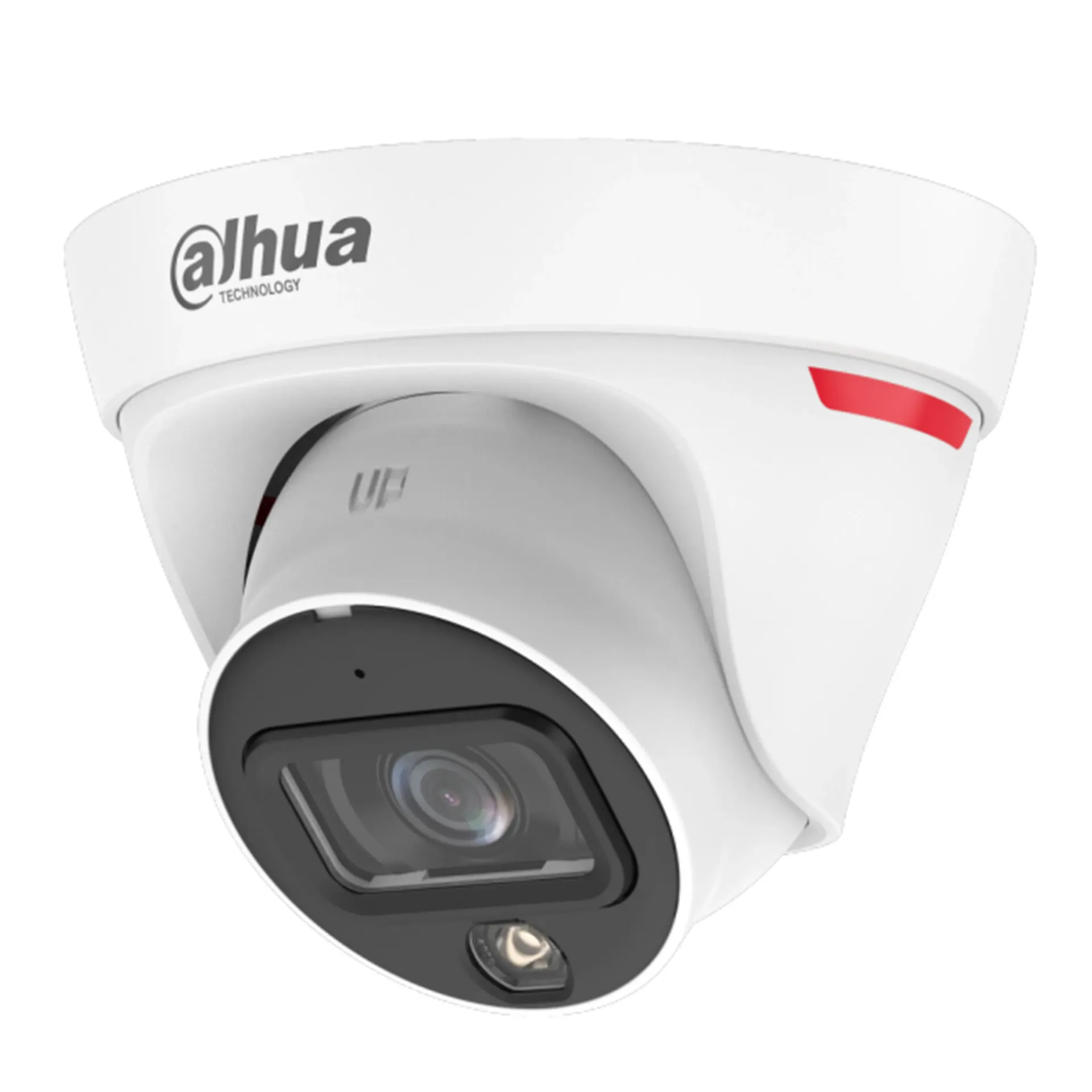 Cámara Domo Turret IP 1080P [2MP] Lente 2.8mm F1.0 WizColor Lite AI-ISP, Luz Cálida 20m, SMD Plus, Micrófono Integrado, Super AI Coding, PoE, IP67 [Serie Entry]